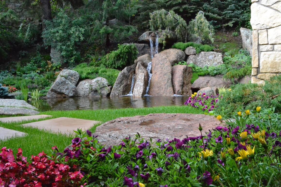 Completed Garden Waterfall